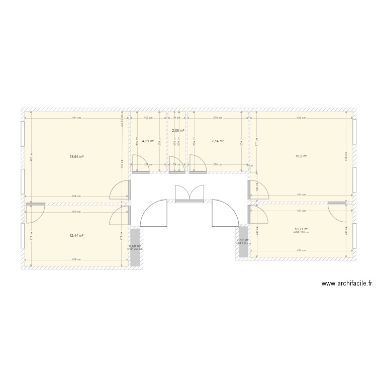 ÉTAT DES LIEUX 1er ÉTAGE 127 BV LONGCHAMP. Plan de 9 pièces et 75 m2