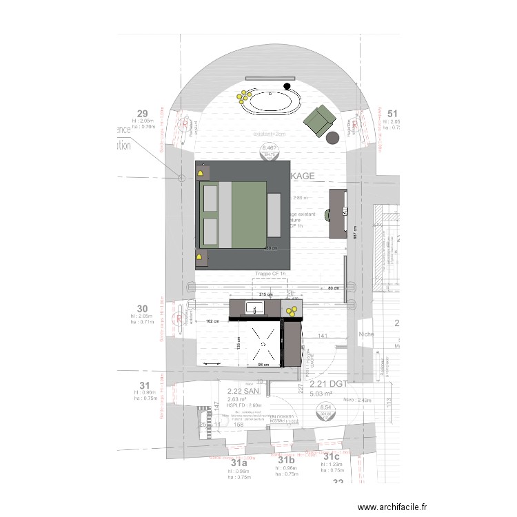 Chambre 9 D. Plan de 0 pièce et 0 m2