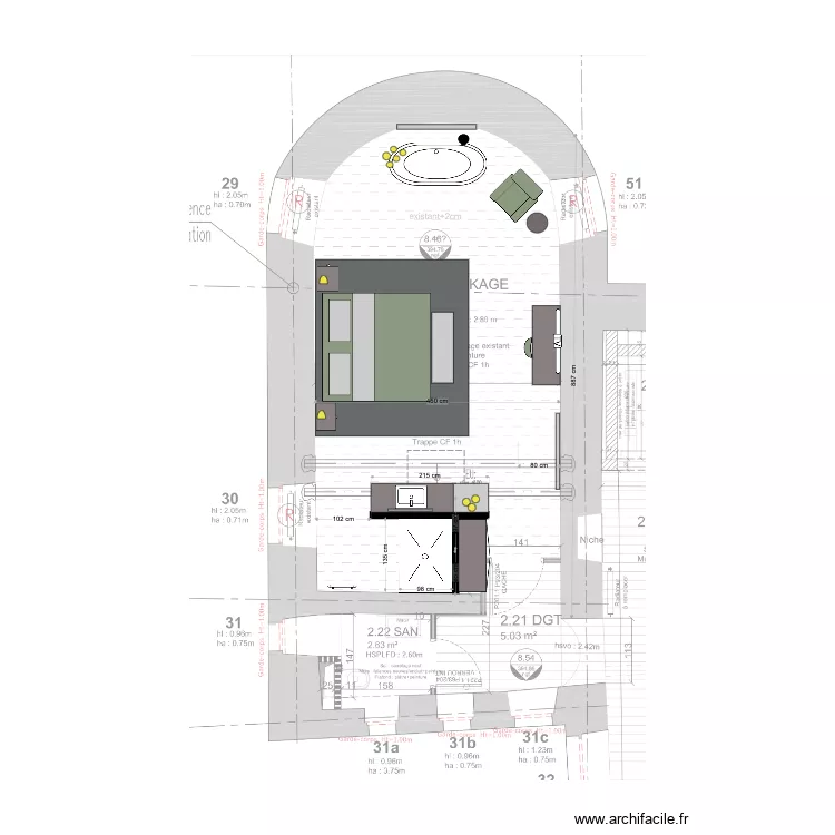 Chambre 9 D. Plan de Chambre 9 D. Plan de