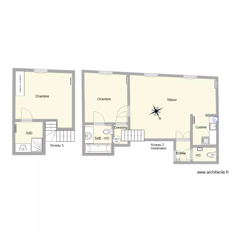 Tilleuls 32 203. Plan de 