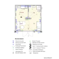 A16B Cellule 3D Plan Am&eacute;nagement Architectural avec nomenclature 09MARS