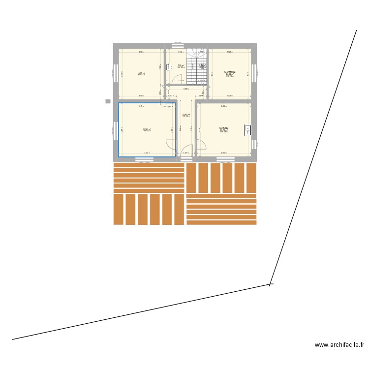 Croix Leyrat. Plan de 16 pièces et 275 m2