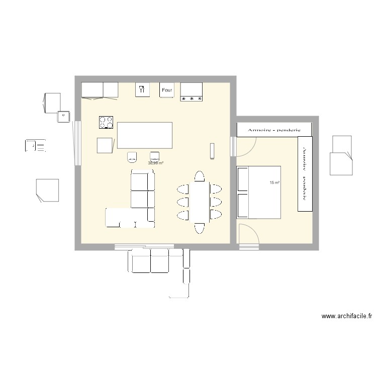 maison. Plan de 0 pièce et 0 m2