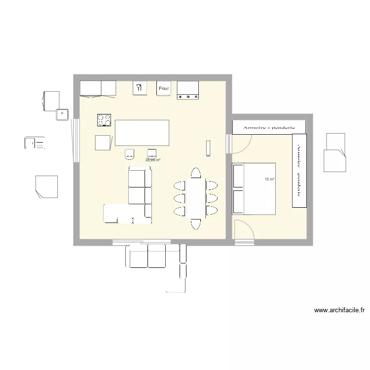 maison. Plan de 