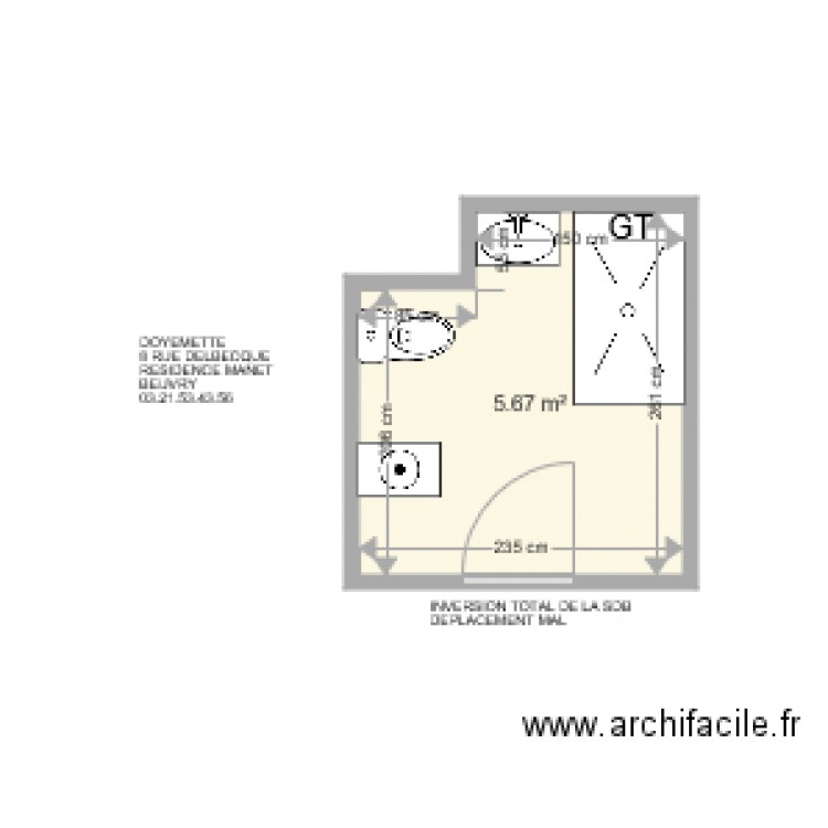 DOYEMETTE. Plan de 0 pièce et 0 m2