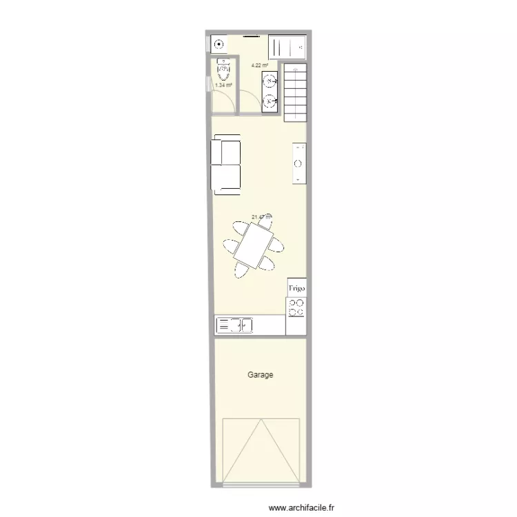 lot 3 avec garage. Plan de 