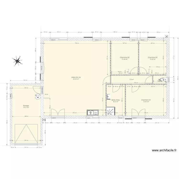Maison Manon. Plan de 