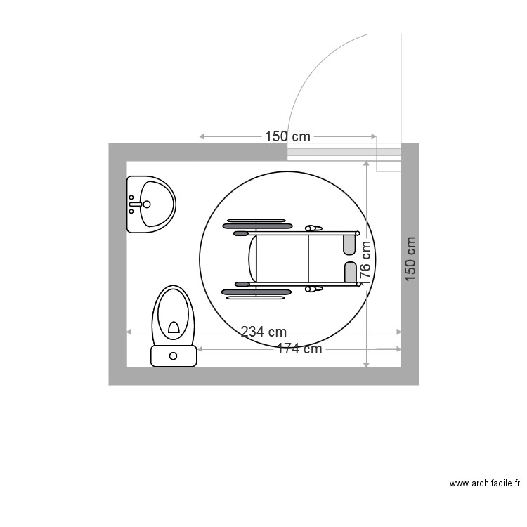 PLAN SANITAIRES. Plan de 0 pièce et 0 m2