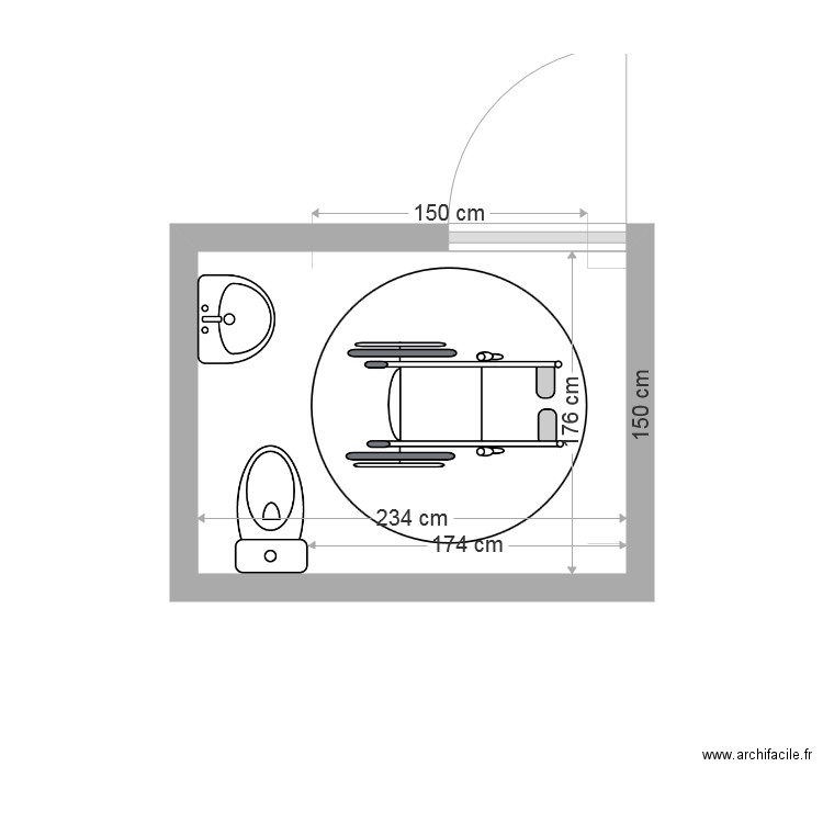 PLAN SANITAIRES. Plan de 0 pièce et 0 m2