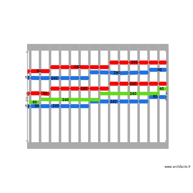 Terrasse Colline 3. Plan de 60 pièces et 7 m2