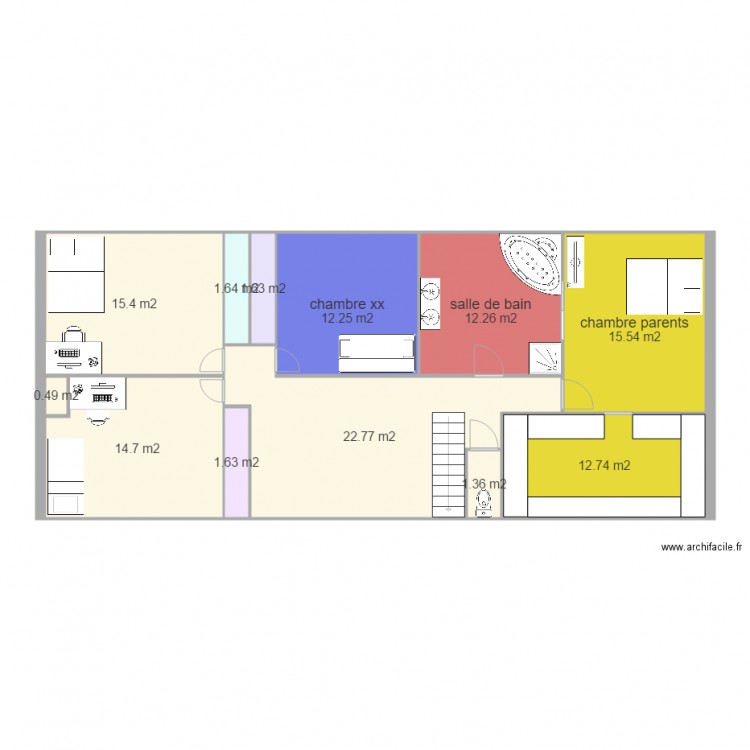 etage  meuble. Plan de 0 pièce et 0 m2