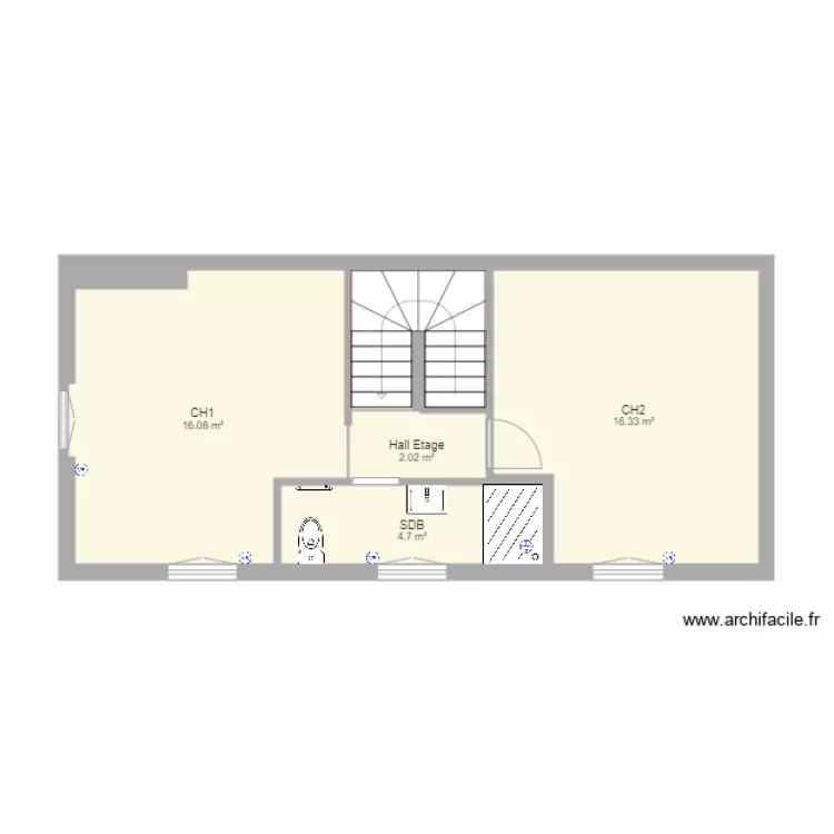 Plan GRUSON EPERNAY 1er Etage. Plan de 