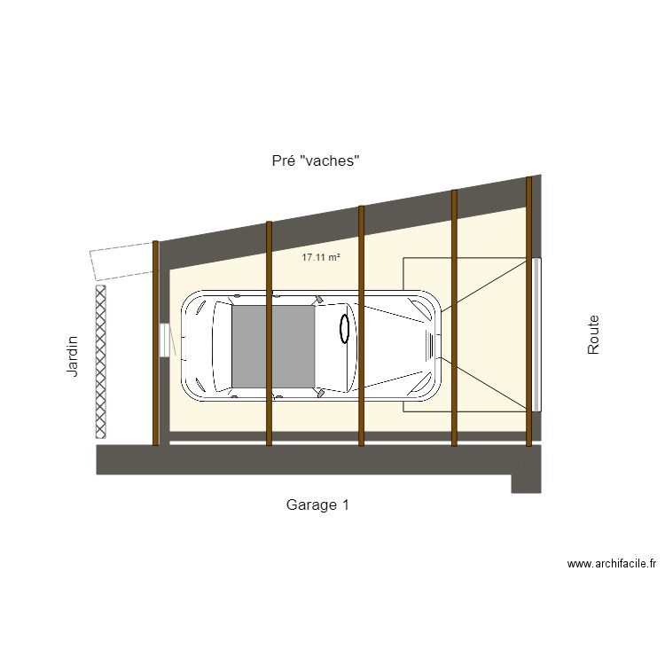 garage 2. Plan de 0 pièce et 0 m2