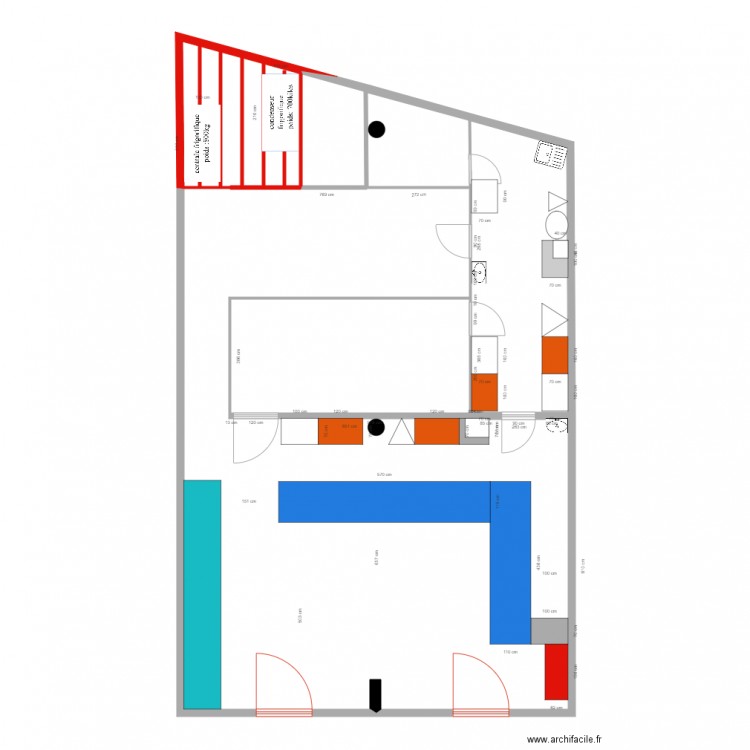 mezzanine papeterie 2502. Plan de 0 pièce et 0 m2