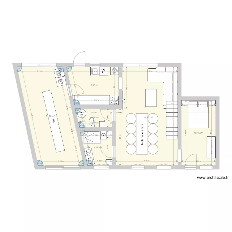 Maison courtalain travaux v2. Plan de 