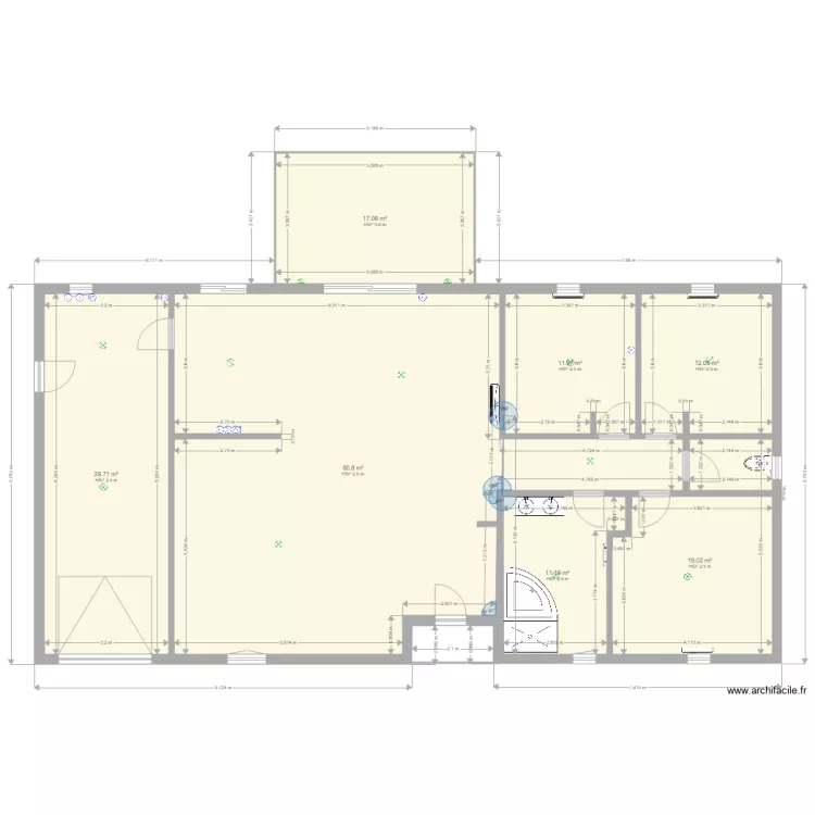 maison. Plan de 