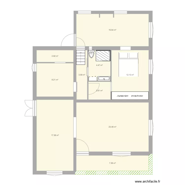 Maison Alex et Emilie. Plan de 