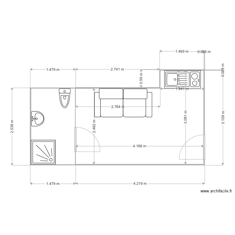 270 FSM. Plan de 0 pièce et 0 m2