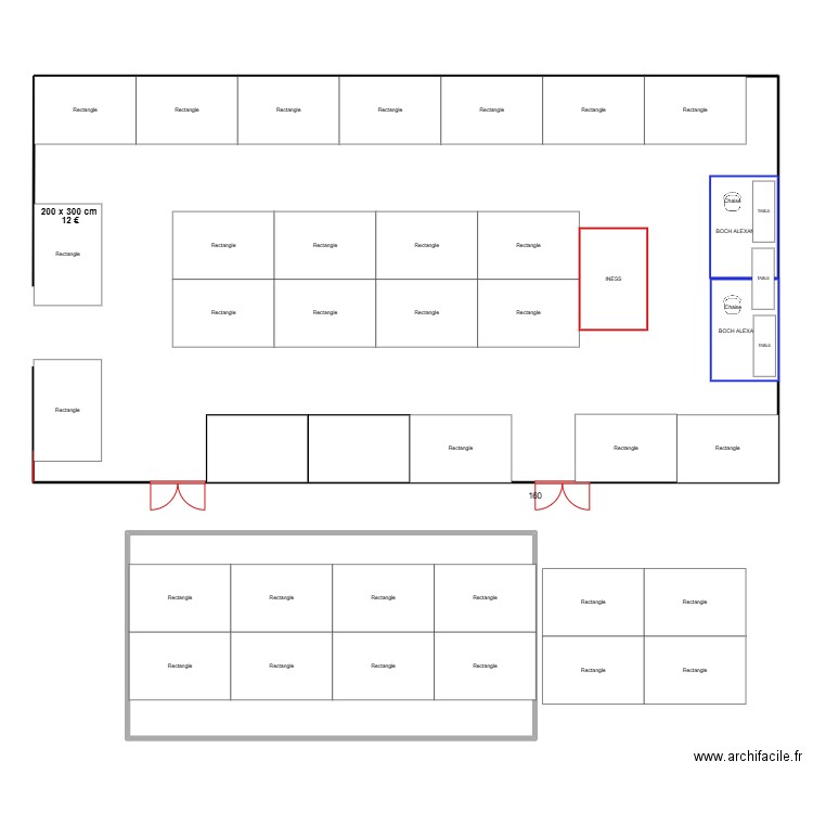 plan vide grenier Macot 3. Plan de 1 pièce et 71 m2