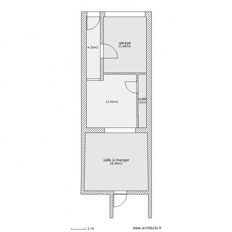 rez de chaussée. Plan de 0 pièce et 0 m2