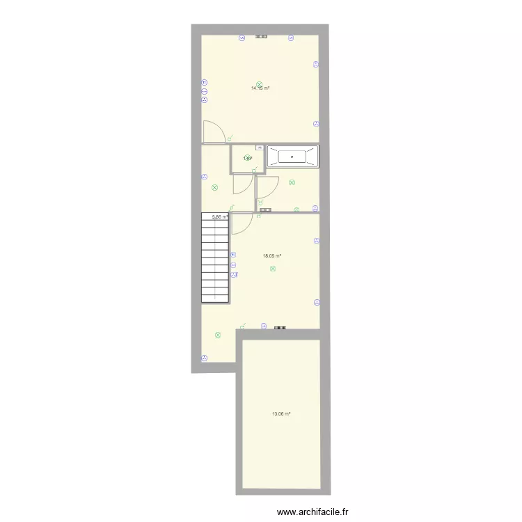 plan elec st mammes etage. Plan de 