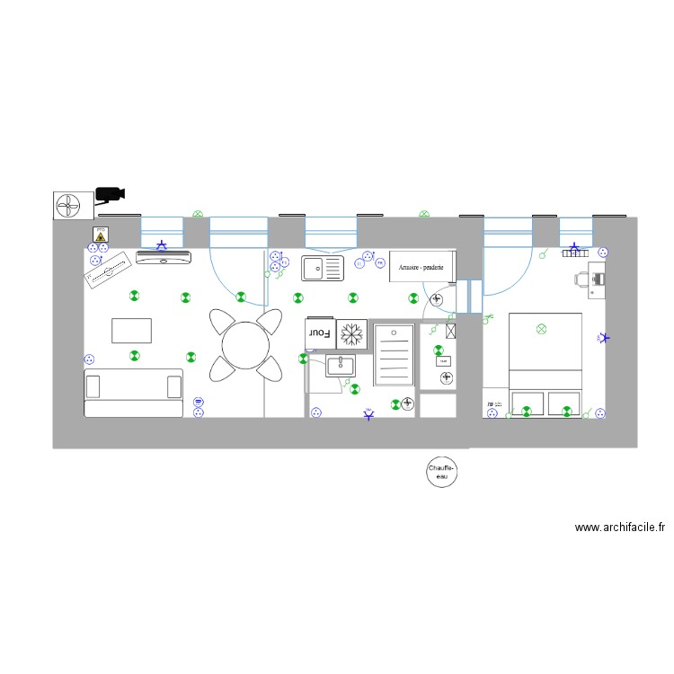 RB and B 1 meuble. Plan de 0 pièce et 0 m2