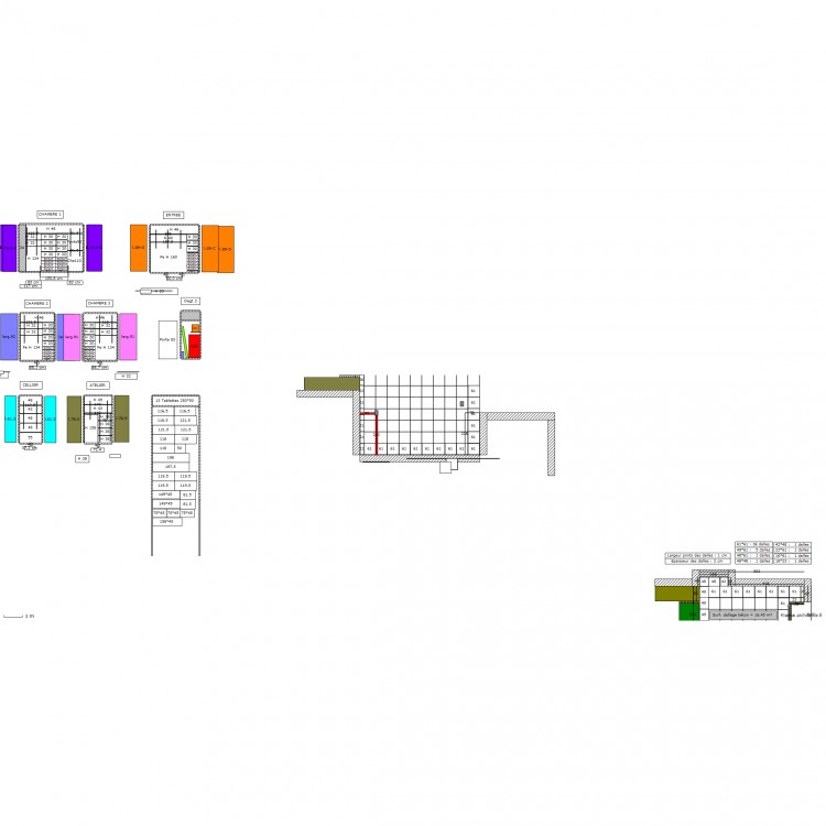 Placards : Aménagements et Portes. Plan de 0 pièce et 0 m2