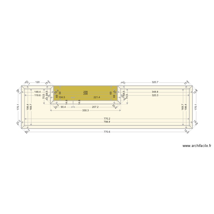 terrasse nord. Plan de 0 pièce et 0 m2