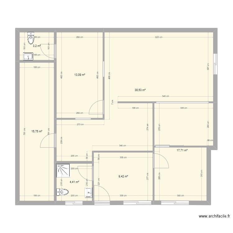 Cabinet Kiné. Plan de 0 pièce et 0 m2