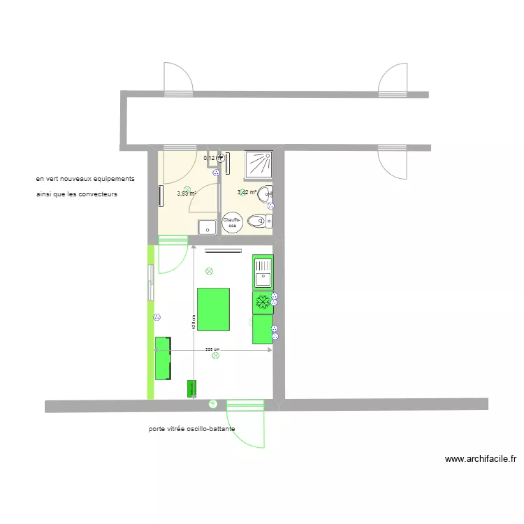 loge Bremontier definitif. Plan de 