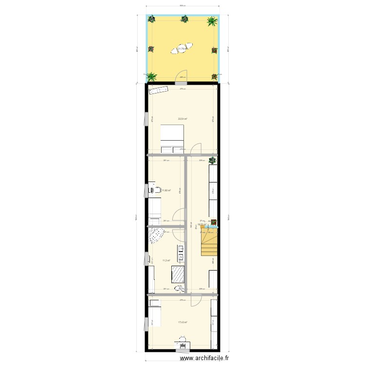 maison du bonheur . Plan de 6 pièces et 105 m2