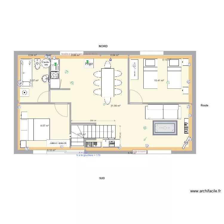 Ecurie RDC Pinceloup Option6. Plan de 