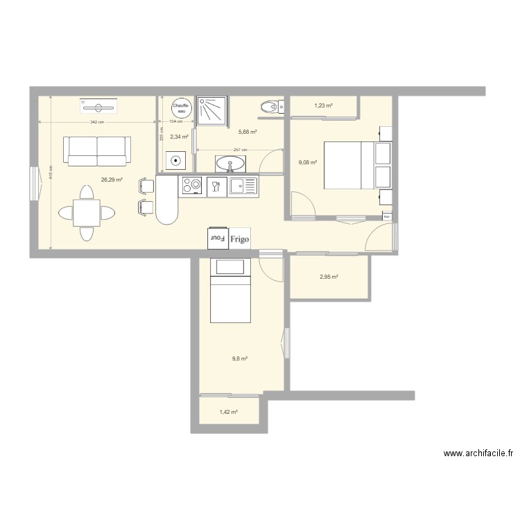 1er étage Boulogne Sol 3. Plan de 0 pièce et 0 m2