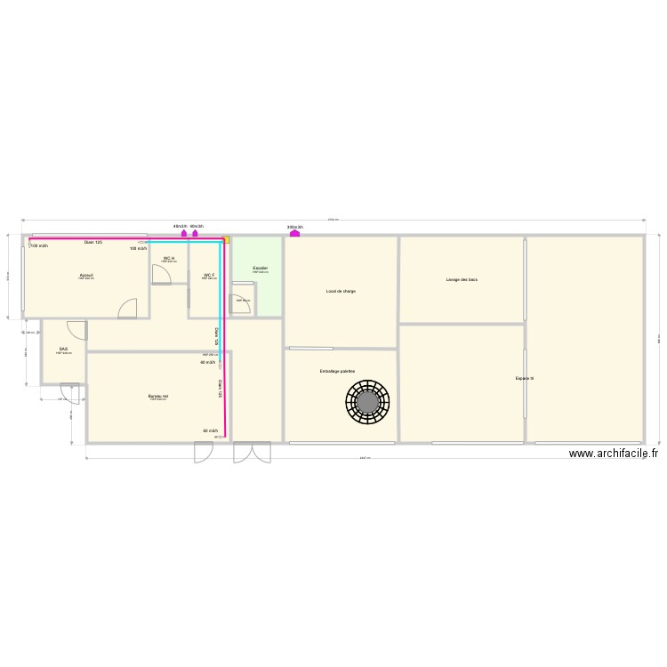 BANL Ventilation Rez. Plan de 0 pièce et 0 m2