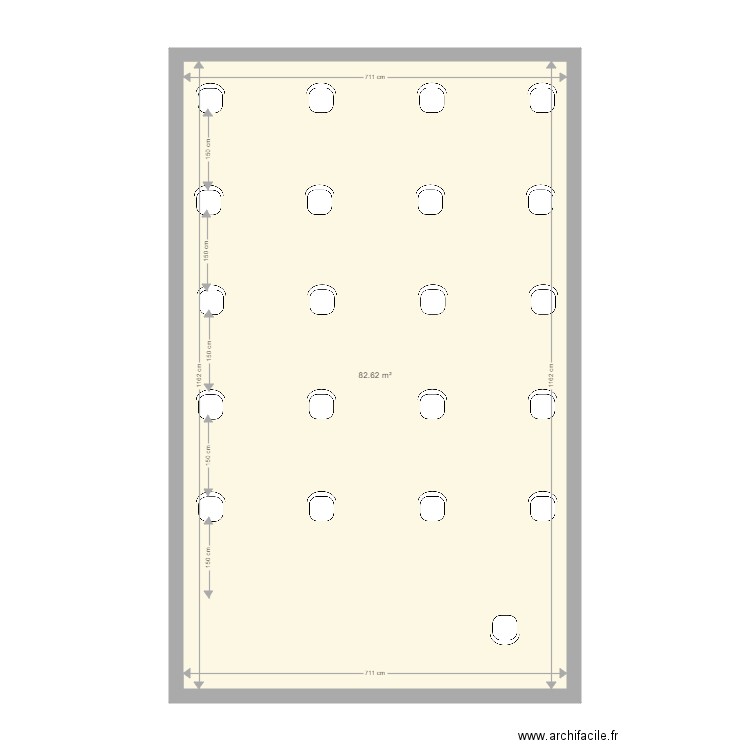 414 en théâtre. Plan de 0 pièce et 0 m2