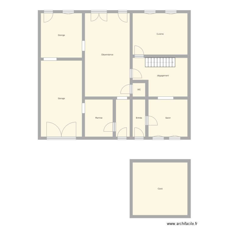 Croquis RECHENMANN. Plan de 0 pièce et 0 m2