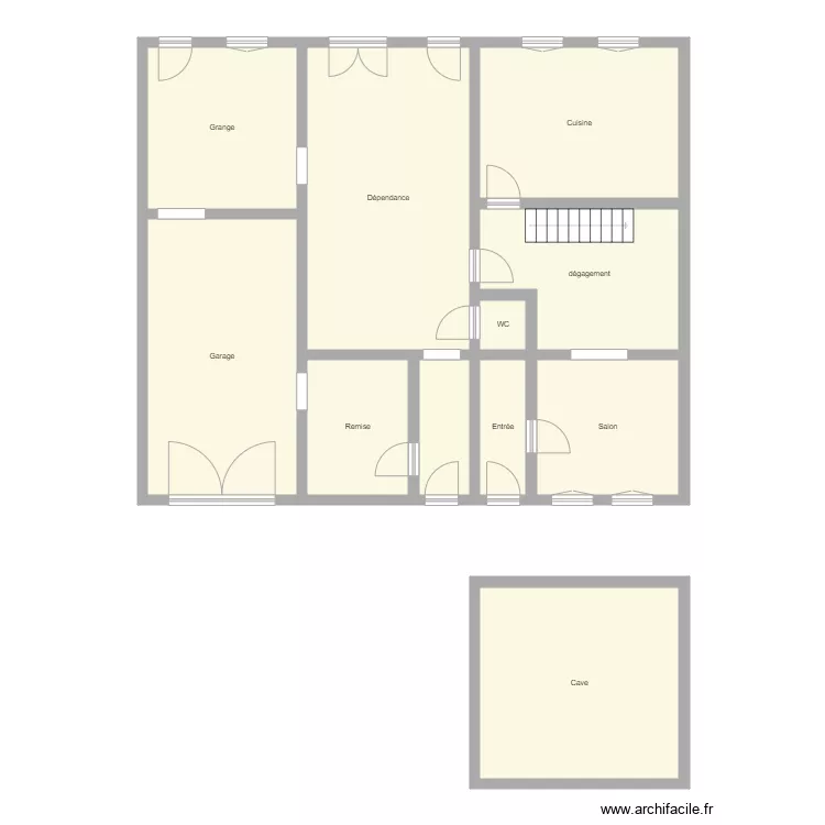 Croquis RECHENMANN. Plan de 