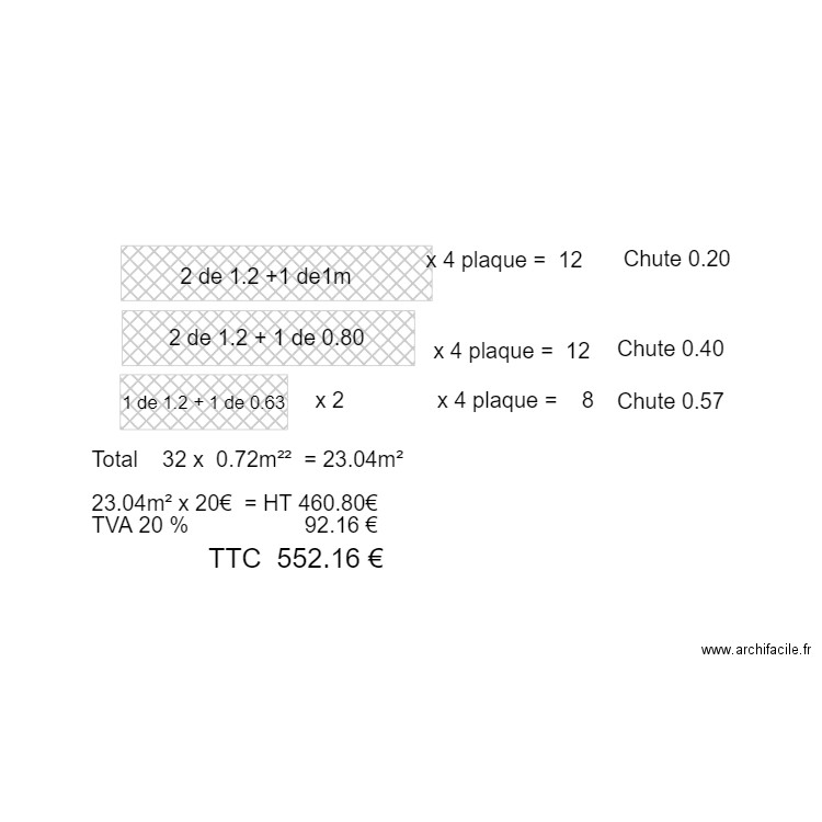 Carrelage SDB. Plan de 0 pièce et 0 m2