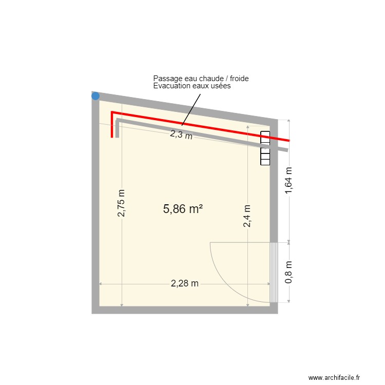 Cabaudière 1er étage. Plan de 0 pièce et 0 m2