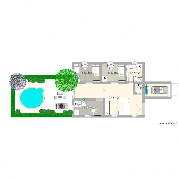 FGRGRG. Plan de 0 pièce et 0 m2