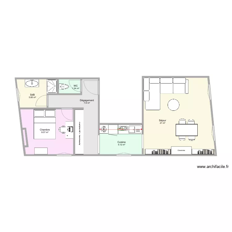 Plan Isa F2. Plan de 