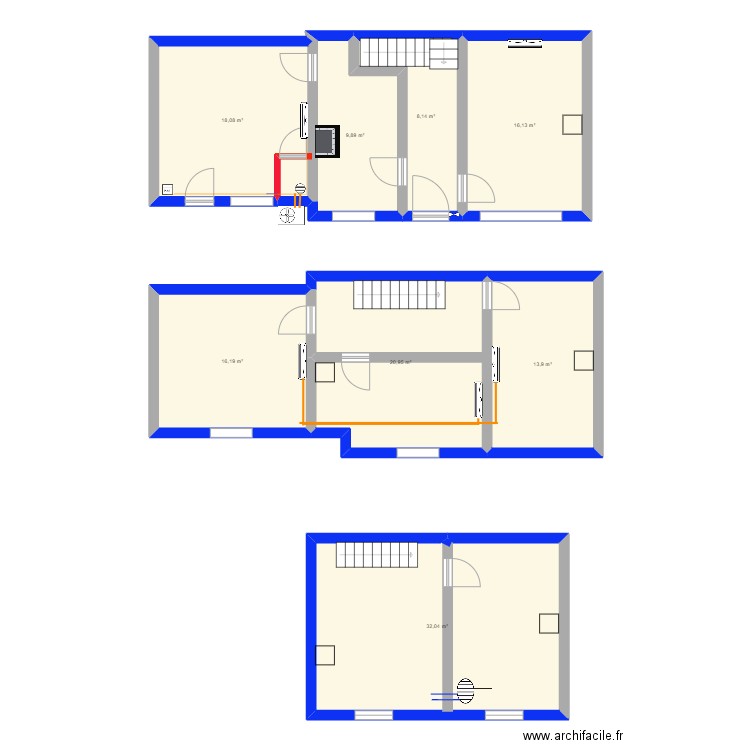  PENNELO. Plan de 0 pièce et 0 m2