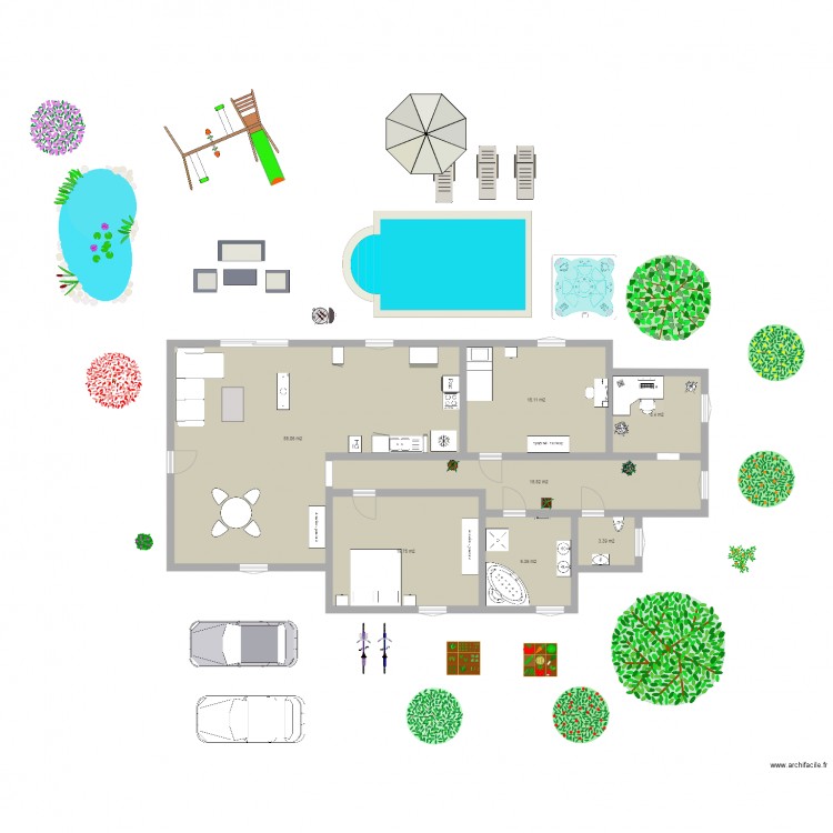 maison de mes reves. Plan de 0 pièce et 0 m2