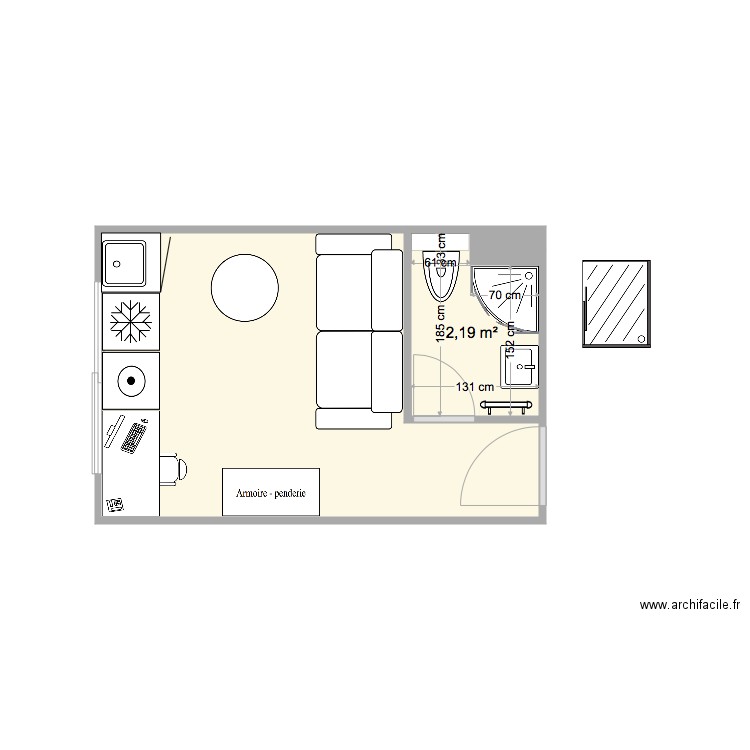 Plan ibti Studio. Plan de 0 pièce et 0 m2
