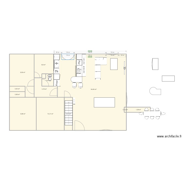 etage. Plan de 0 pièce et 0 m2