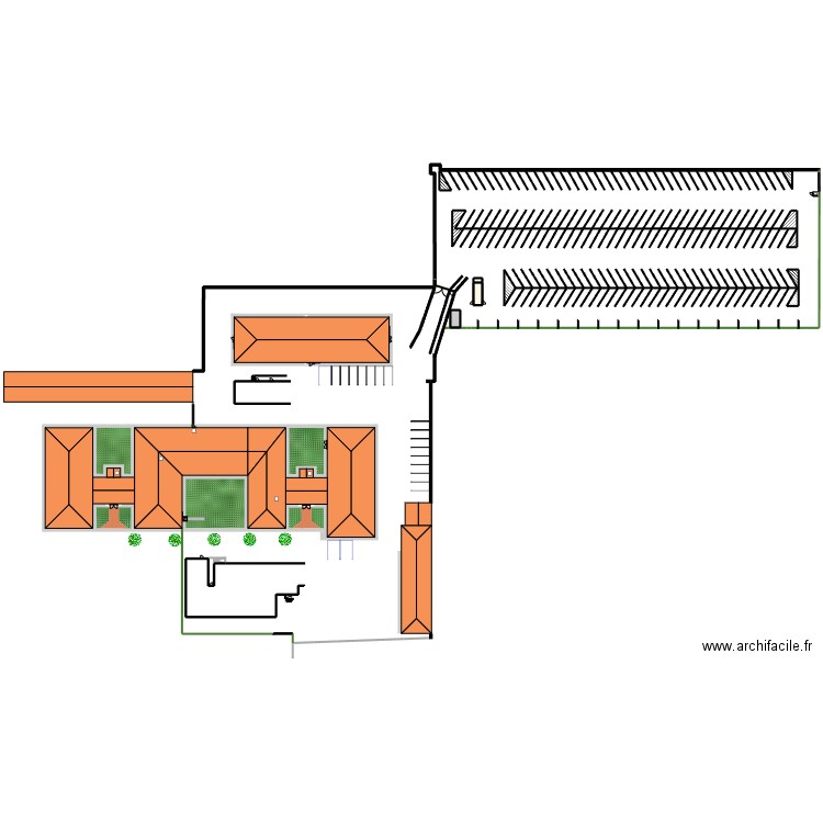 plan de masse. Plan de 0 pièce et 0 m2