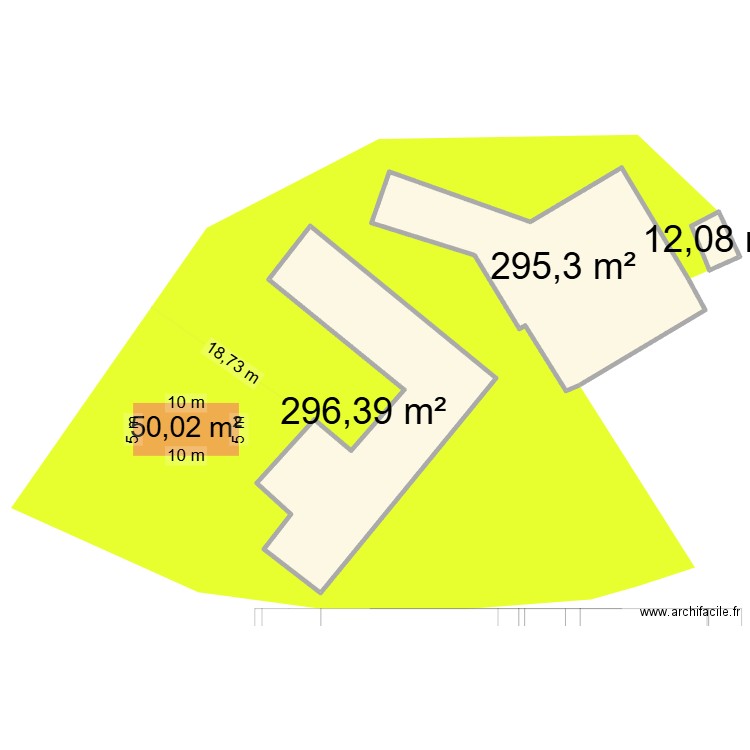 cadastre rémouleur b. Plan de 3 pièces et 604 m2