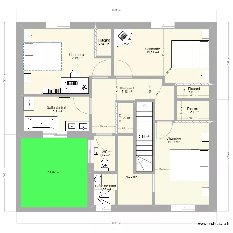terrain stro ESSAI &eacute;tage 120 M2. Plan de 