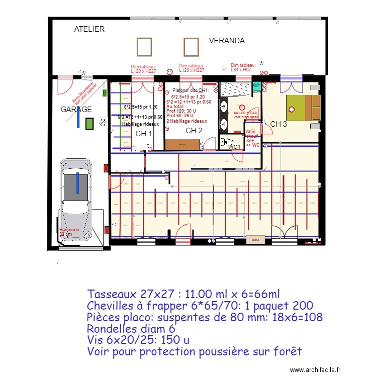 NIEUL Profils FP. Plan de 0 pièce et 0 m2