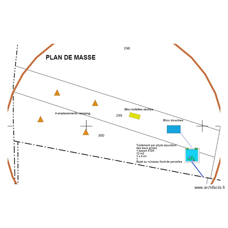 Laffont Clarous camaping. Plan de 0 pièce et 0 m2